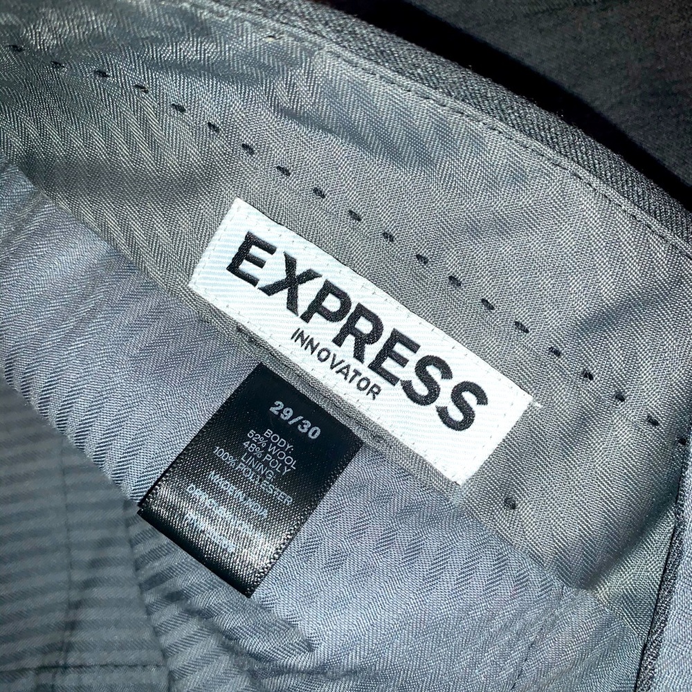 express men’s gray dress pants